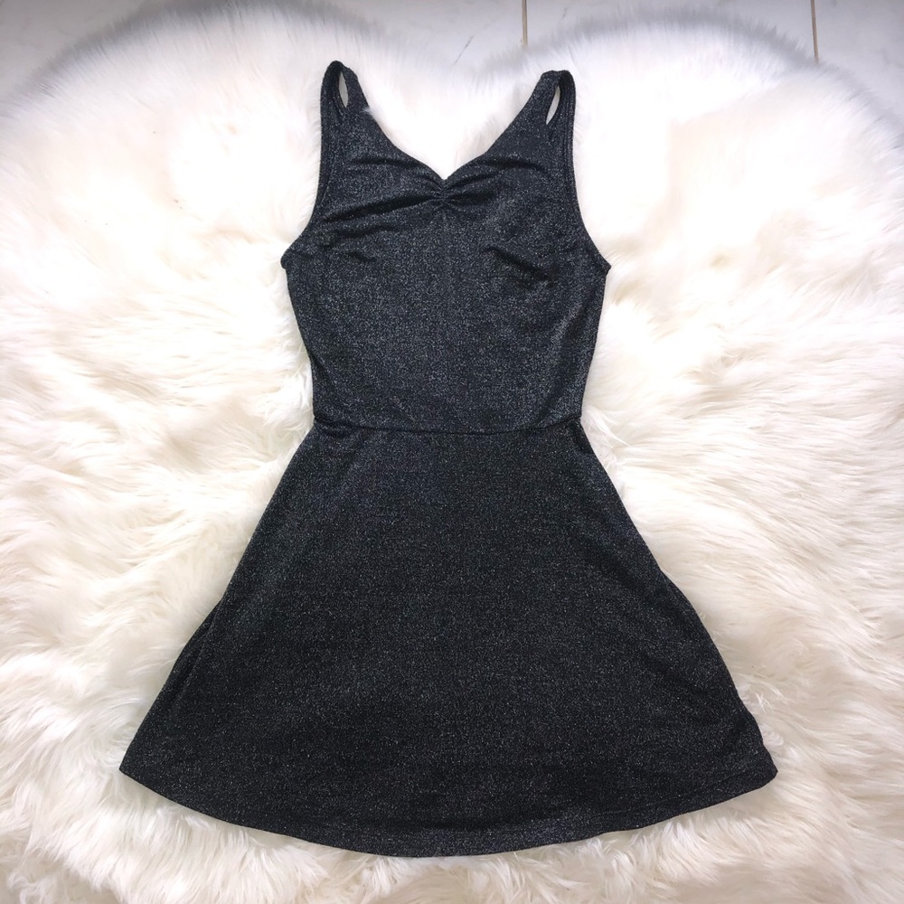 Black glitter dress